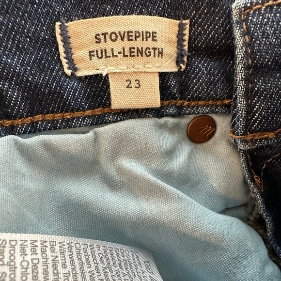 Madewell Dark Wash Stovepipe Full Length Straight Leg Denim Jeans - Picture 8 of 8